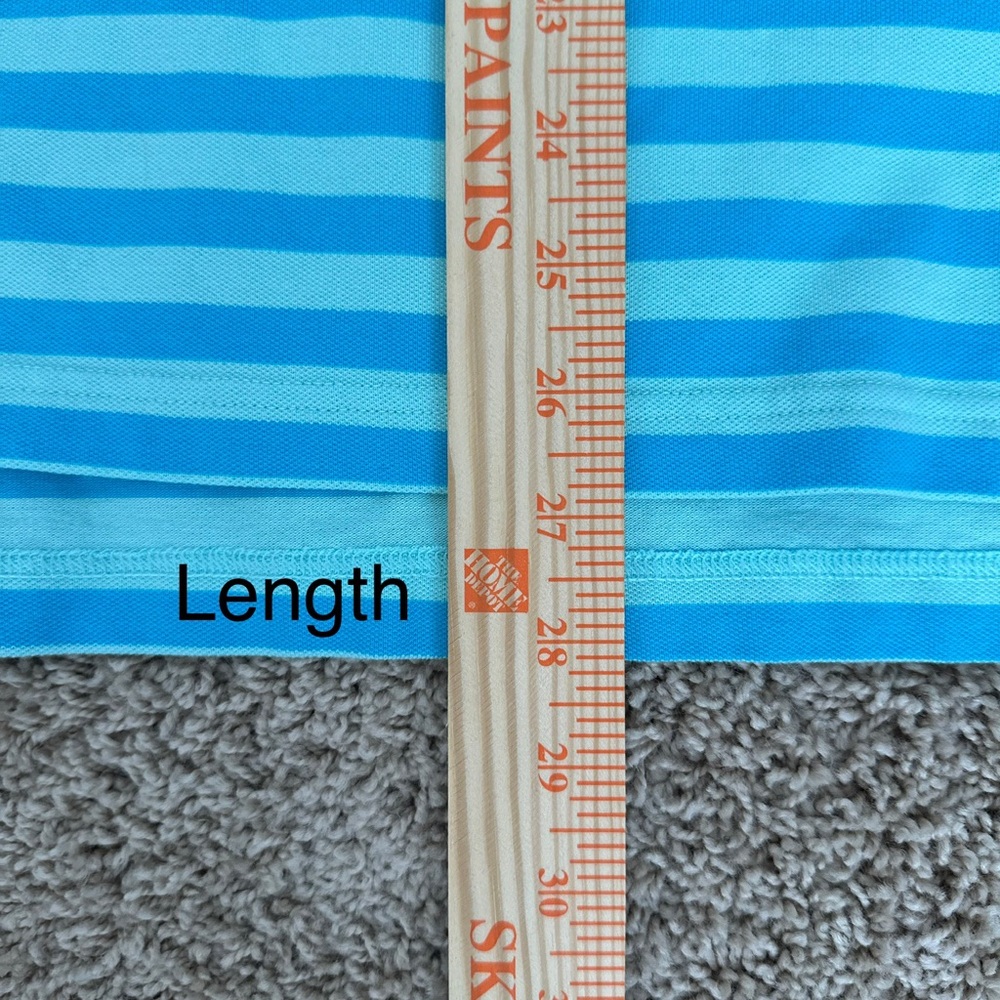 Columbia PFG Mens Striped Super Bonefish Pique Polo. Size Large. Blue/Teal.‎ - Picture 8 of 10